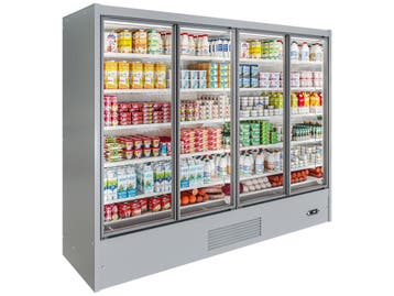 Icon LX wandkoeling B257 x D76 x H205 - Grijs met motor, Nieuw in verpakking
