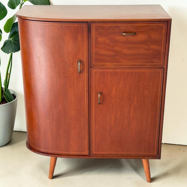 Vintage Formule Wandkast | barkast | LP kast | mid century, Huis en Inrichting, Kasten | Dressoirs, 50 tot 100 cm, 25 tot 50 cm