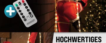 Kerstman op Ladder met 120 LED´s (Voor in Huis), Verzenden, Nieuw