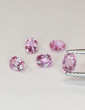 Zonder minimumprijs - 5 pcs Roze Saffier - 1.21 ct - Antwerp, Nieuw