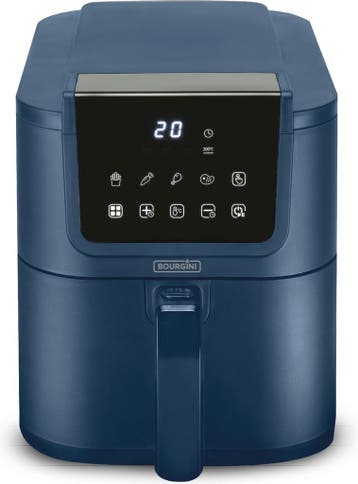 Bourgini Slimfit Airfryer XL Blauw - Heteluchtfriteuse - 5, Ophalen of Verzenden, Zo goed als nieuw