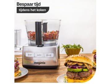 Magimix CS 4200 XL - Foodprocessor - 3 kommen - Mat Chroom, Verzenden, Zo goed als nieuw