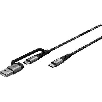 Oneplus oplaadkabel | USB C  USB C + USB A | Goobay | 2, Verzenden, Nieuw