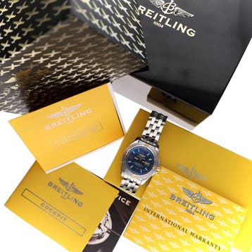 Breitling Windrider Cockpit Big-Date B49350; Automatisch..., Overige merken, Overige materialen, Ophalen of Verzenden, Zo goed als nieuw