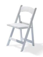 Klapstoel | Wit | 45x45x78cm | Opklapbaar, Verzenden, Nieuw in verpakking