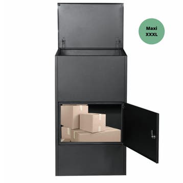 Pakketbrievenbus Groot - XXXL PakketPanda Maxi, Tuin en Terras, Brievenbussen, Verzenden, Nieuw, Rvs