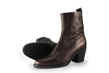 Shabbies Amsterdam Enkellaarzen in maat 41 Brons, Kleding | Dames, Overige kleuren, Shabbies Amsterdam, Verzenden, Lage of Enkellaarzen