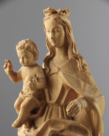 Val Gardena - sculptuur, Madonna and Child with angel - 24