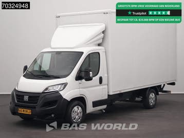 Fiat Ducato 140pk DHollandia Laadklep Zijdeur Bakwagen Airc, Stof, Gebruikt, Euro 6, Wit