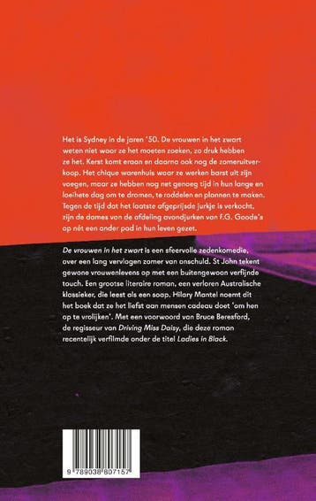 De vrouwen in het zwart 9789038807157 Madeleine St John, Verzenden, Zo goed als nieuw, Madeleine St John
