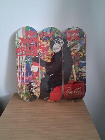 Sculptuuur voor buiten, Chimpanzee After Banksy 3 Mini