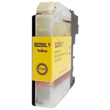 Huismerk Brother LC-225XLY cartridge geel, Verzenden, Nieuw, Huismerk