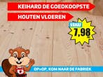 VLOEREN PARTIJEN! Sterke houten vloeren va 7,98 pm², Ophalen of Verzenden, Nieuw, Grijs, Parket
