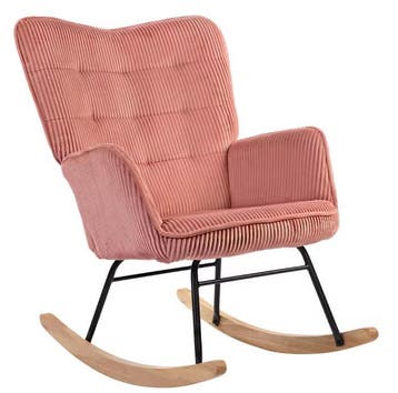 Schommelstoel met Armleuningen – Roze - Comfortabel Design, Huis en Inrichting, Stoelen, Verzenden, Nieuw