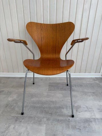 Fritz Hansen - Arne Jacobsen - Bureaustoel - Hout, Staal