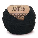 DROPS Andes Uni Colour - 8903 zwart - Wol Garen, Ophalen of Verzenden, Nieuw
