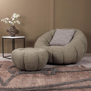 Olivia DLX fauteuil teddy - groen, Ophalen of Verzenden, Nieuw