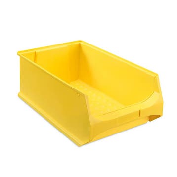 Magazijnbak, 500x300x200 mm, geel, grijs kunststof, nieuw -, Ophalen of Verzenden