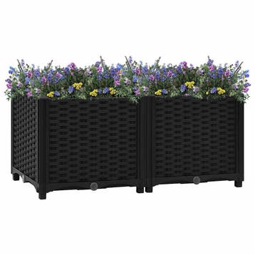 vidaXL Verhoogd bed 80x40x38 cm polypropyleen, Kunststof, Verzenden, Nieuw, 60 tot 100 cm