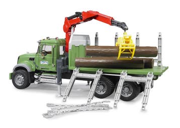 Bruder MACK truck houttransport met van €109,99 voor €54,99, Ophalen of Verzenden, Nieuw