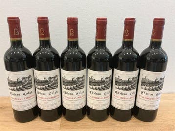 2017 Château Calon - Saint-Georges-Saint-Émilion - 6 Flessen, Verzamelen, Nieuw