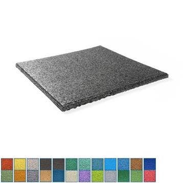 Rubber tegel met EPDM toplaag in diverse RAL kleuren - 25 mm, Verzenden, Nieuw