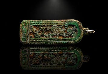 Viking periode Brons “De Slang van de Noordelijke Wateren”