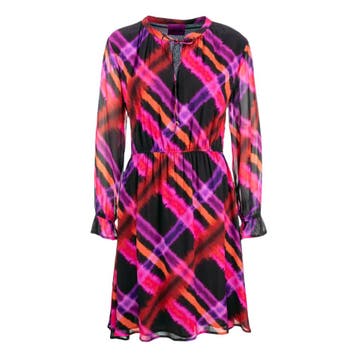 Frogbox • kleurrijke geruite jurk • 36, Kleding | Dames, Princess goes Hollywood, Verzenden, Nieuw, Roze