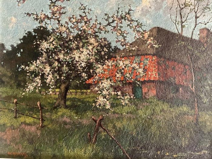 Toon Heijmans (1926-2018) - Appelbloesem., Antiek en Kunst, Kunst | Schilderijen | Klassiek