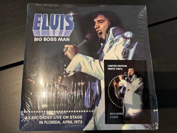 Elvis Presley - Dubbel LP + 2CD - Big Boss Man (wit vinyl), Ophalen of Verzenden, Rock-'n-Roll, 12 inch, Nieuw in verpakking