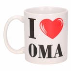 Cadeau I Love Oma koffiemok / beker 300 ml - Oma mokken, Ophalen of Verzenden, Nieuw