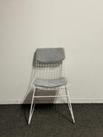 HKliving wire stoel - kantinestoel - wit, Vergader- of Presentatieruimte, Ophalen of Verzenden, Gebruikt, Stoel