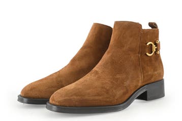 Linea Zeta Enkellaarzen in maat 39 Cognac, Kleding | Dames, Overige kleuren, Verzenden, Lage of Enkellaarzen, Zo goed als nieuw