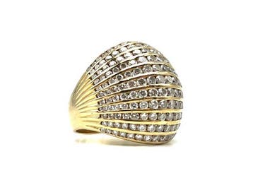 Ring - 18 karaat Geel goud - 2.17ct. tw. Diamant, Nieuw