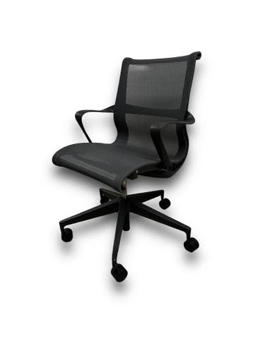 Herman Miller Setu Refurbished, Verzenden, Zwart, Zo goed als nieuw, Bureaustoel