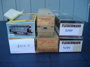 Fleischmann H0 - 5090 5091 1402 1402/3 1479S 1406/ 1406/3 -, Hobby en Vrije tijd, Modeltreinen | H0, Nieuw