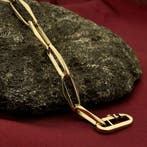 Gouden closed forever armband (Schakelarmband), Sieraden, Tassen en Uiterlijk, Armbanden, Ophalen of Verzenden, Gebruikt, Overige kleuren