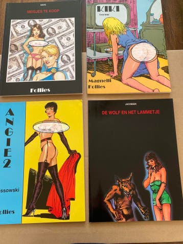 4 Sensuele Strips - in nieuwstaat, Ophalen of Verzenden, Zo goed als nieuw, Boek of Spel