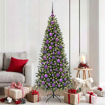 vidaXL Kerstbal Set 120 st 300 LEDs Warmwit Ø 6 cm, Verzenden, Nieuw