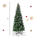 2dekans | Coast Besneeuwde Slim Kunstkerstboom Groen/Wit –, Diversen, Kerst, Ophalen of Verzenden, Zo goed als nieuw