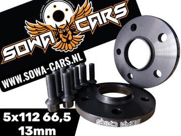 Spoorverbreders Spacers AUDI A4 A5 A6 A7 Q SERIE 5x112 66,5, Verzenden