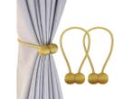 Veiling - Gordijnmagneten - set van 2 - goud, Nieuw