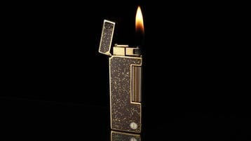 Dunill - Rare Model Lacquer Pattern Rollagas Lighter -, Nieuw