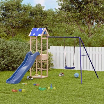 vidaXL Speelhuis massief grenenhout, Kinderen en Baby's, Verzenden, Nieuw