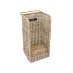 Haardmand Rotan grijs met wielen 35x45h90cm, Ophalen of Verzenden, Nieuw