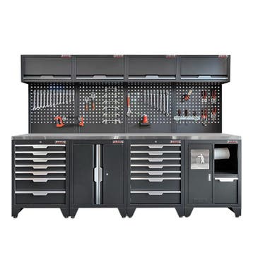 Gereedschapskasten set wandlengte 272 cm. metaal omkleed, Ophalen of Verzenden, Nieuw