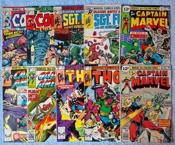 Collection of bronze-age Marvel Comics. - Captain America,, Boeken, Strips | Comics, Nieuw