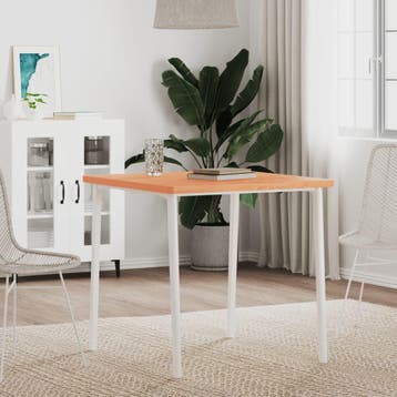 vidaXL Tafelblad vierkant 70x70x2,5 cm massief beukenhout, Verzenden, Nieuw