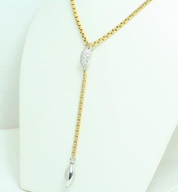 Fope - Halsketting - 18 karaat Geel goud, Witgoud Diamant, Sieraden, Tassen en Uiterlijk, Kettingen, Nieuw