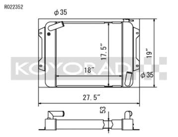 Koyo 70-78 Datsun 240/260/280Z (MT) Radiator, Ophalen of Verzenden, Nieuw